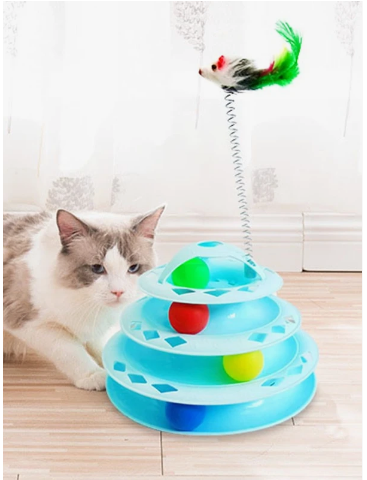 TORRE CON PELOTAS PARA GATOS